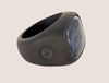 David Yurman Men's Exotic Stone Ring with Pietersite in Black Titanium