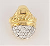 DAVID YURMAN 18K YELLOW GOLD DIAMOND ACORN PENDANT