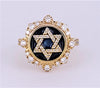 Hand Made Star of David ring with diamonds