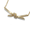 Tiffany Knot Pendant in Yellow Gold with Diamonds