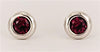 Elsa Peretti  Color by the Yard Earrings in Sterling Silver  with Rubies