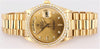 Rolex 18 Karat Gold With Diamond Bezel President circa 1980's with Original Box