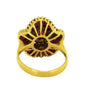 18K Yellow Gold Ballerina Ring with Rubies and Diamonds in 18K Yellow Gold