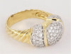 Rare David Yurman Diamond Cluster Ring- pave Diamonds 18 K Yellow Gold