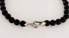 David Yurman  Sterling Silver Spiritual black matte onyx beaded bracelet