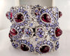 Ginormus 237 carat Rubyllite, 16 carats Tanzanite and Diamond Bracelet in 18KWG