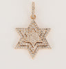 Star Shape Pendant in 14k Rose Gold with Diamonds