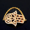 Special Design 18k/.750 Rose Gold Hamsa Chain Ring