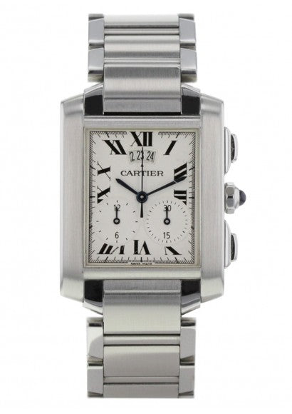 Cartier Tank Francaise Watch, Medium Model, Quartz Movement.